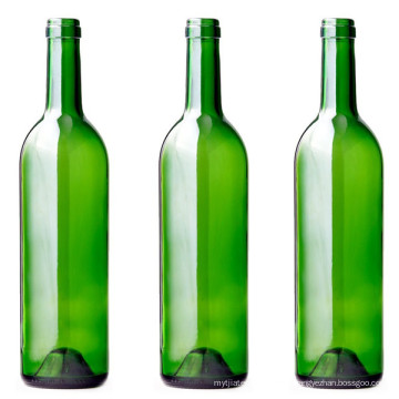 750ml Green Empty Glass Wine Bottles